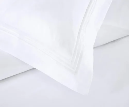 Vista 2 de Pure Parima Triple Luxe Sateen Hotel Collection - Juego de funda de edredón 100% algodón egipcio certificado, bordado Baratta, matrimonial/Queen