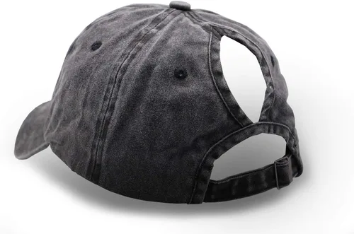 Vista 4 de MANMESH HATT Mama Bear Ponytail Hat Vintage Washed Distressed Baseball Dad Cap for Women