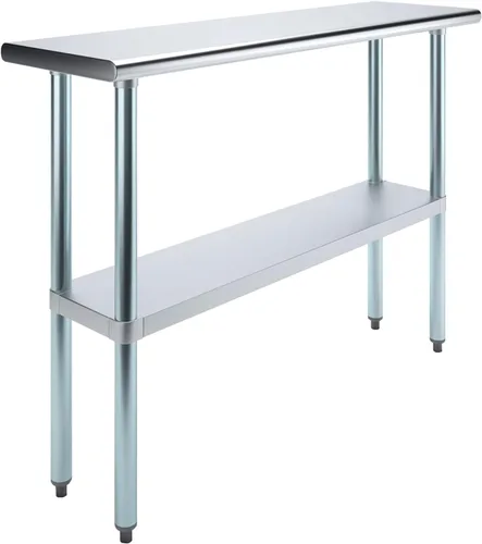 Vista 36 de Mesa de trabajo de acero inoxidable, mesa de metal