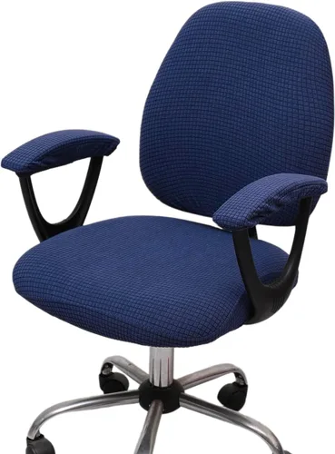 Vista 35 de Melaluxe Funda para silla de oficina con fundas para reposabrazos, funda elástica universal para silla de escritorio, fundas para silla