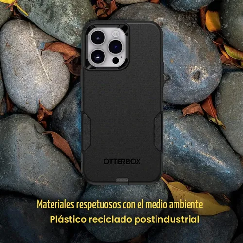 Vista 9 de OtterBox iPhone 14 Pro Max (Solo) - Estuche de la Serie Commuter - Negro - Delgado y Resistente - Apto para Bolsillo - con Protección de Puertos