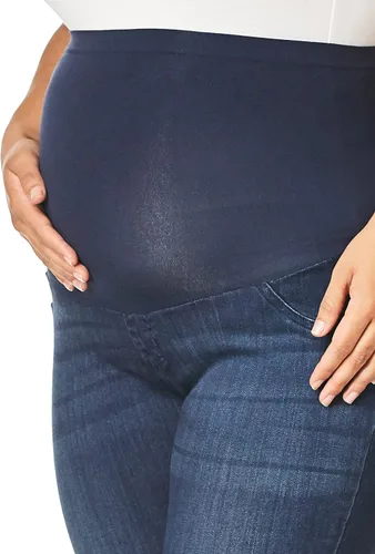 Vista 3 de Motherhood Maternity Jegging de mezclilla para mujer color azul índigo Azul