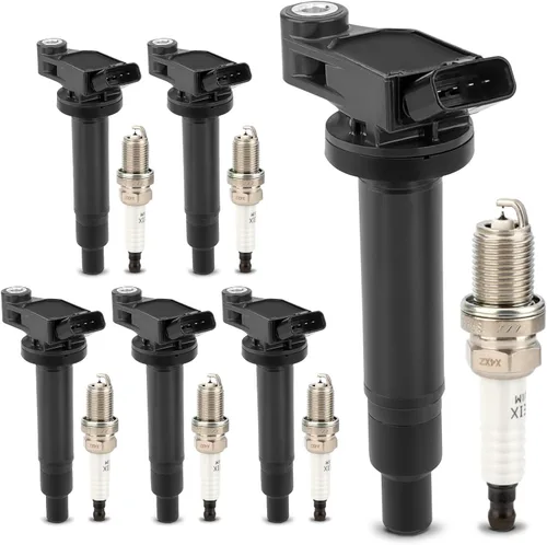 Vista 23 de Bobina de encendido UF230 y bujía doble de iridio 4504 para Toyota Tundra Sequoia LandCruiser 4Runner/Lexus GS430 GX470 LS430 LX470 LX570 SC430 V8.