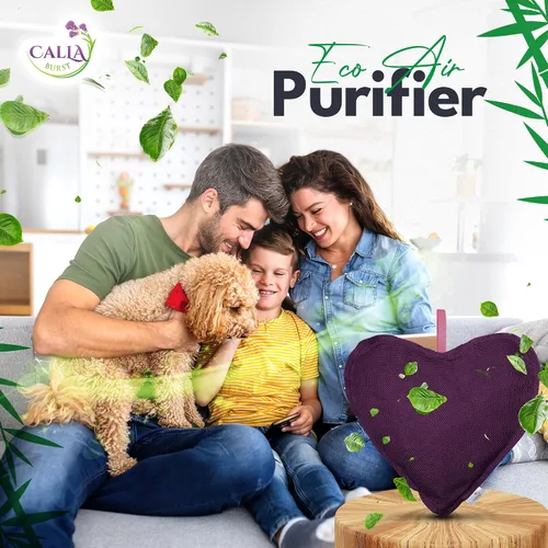Vista 5 de Paquete de 4 bolsas purificadoras de aire de carbón de bambú de 7.05 oz cada una, absorbentes de olores para el hogar, automóvil, mascotas