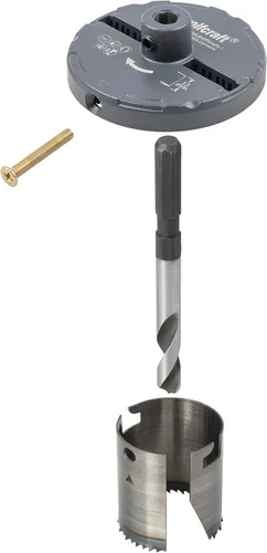 Vista 3 de Wolfcraft 2220000 (L) corona profesional, broca central 0.236 in con 5 hojas sierra, profundidad de corte 1.575 in PACK 1