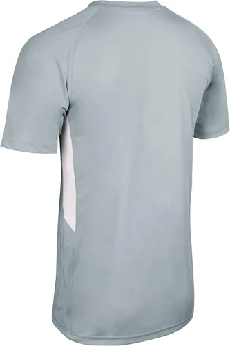 Vista 2 de CHAMPRO Camiseta de softbol Fastpitch para mujer, color plateado, blanco, talla S
