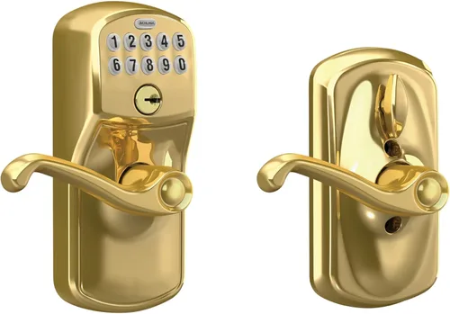 Vista 19 de SCHLAGE FE595VCAM716ACC FE595VCAM/ACC 716 cerradura de teclado para puerta, con manija Accent, flexible, bronce envejecido