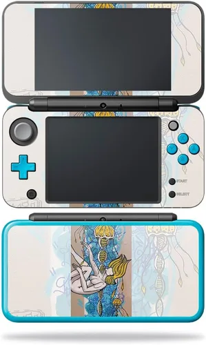 Vista 7 de MightySkins Skin compatible con Nintendo 2DS XL - Negro abstracto Funda protectora de vinilo duradera y única Fácil de aplicar, quitar y cambiar