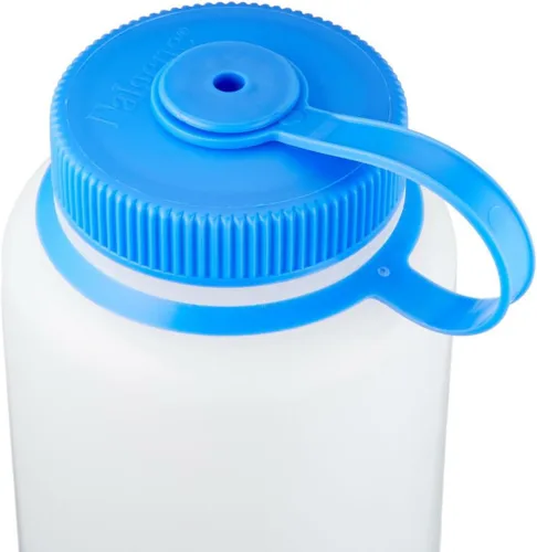Vista 4 de Nalgene Botella de agua de boca ancha HDPE, transparente, 48 onzas