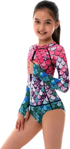 Vista 5 de YOLIPULI Traje de baño para madre e hija, traje de baño familiar a juego para mujer con camiseta de protección para niñas