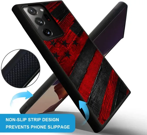 Vista 3 de DJSOK Funda compatible con Samsung Galaxy Note 20, diseño con patrón de parachoques trasero, esquinas reforzadas antiarañazos, caver de TPU suave