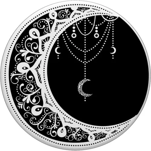 Vista 3 de Astrología Pagan Wicca Regalo de bruja atrapasueños cristales Moon PopSockets PopGrip: agarre intercambiable para teléfonos y tabletas