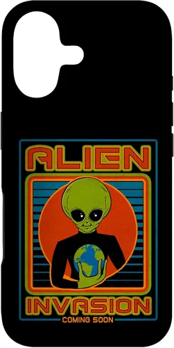 Vista 88 de Funda para iPhone 13 Pro Max Alien Invasion 1984 Tech Noir Distopía
