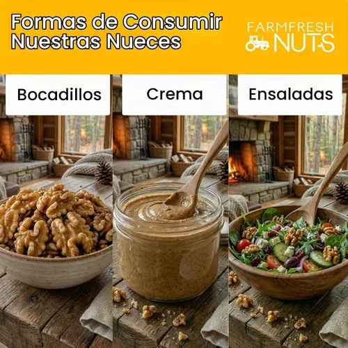 Vista 6 de Mitades y piezas de nueces de California sin cáscara cruda (1 libra), se compara con nueces orgánicas, gran fuente de Omega 3, aptas para veganas