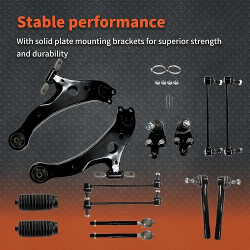 Vista 5 de labwork Kit de suspensión delantera de 14 piezas de reemplazo de brazos de control para Toyota Camry 2007-2011