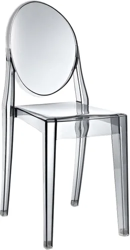 Vista 9 de LexMod Casper silla de comedor, Policarbonato, Transparente