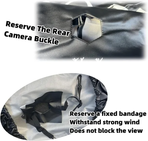 Vista 3 de Cubierta de neumático de repuesto de 35 pulgadas compatible con accesorios Ford Bronco 2021-2024 de 35 pulgadas (con cámara de respaldo) Wildtrak