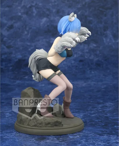 Vista 4 de Banpresto - ReZero comienza la vida en otro mundo Monster Motions Rem Statue Re:Zero Starting Life in Another World - Figura de estatua de 8