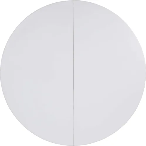 Vista 5 de BizChair Mesa plegable redonda de 6 pies de plástico blanco granito bi-Fold con mango