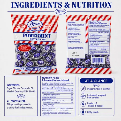 Vista 9 de Powermint Candy de Diana - 7.76 oz