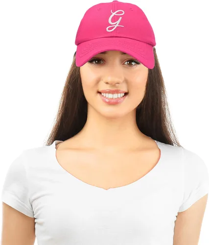 Vista 5 de DALIX Gorra de béisbol con letra G para mujer, monograma, bordado cursivo