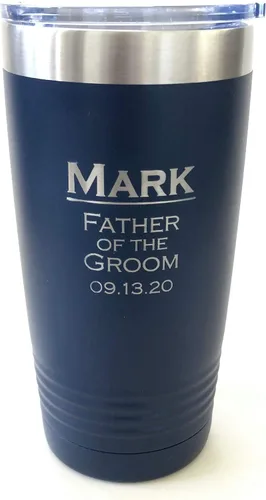 Vista 7 de Vaso aislante personalizado, 20 onzas, elige tu color personalizado (negro)