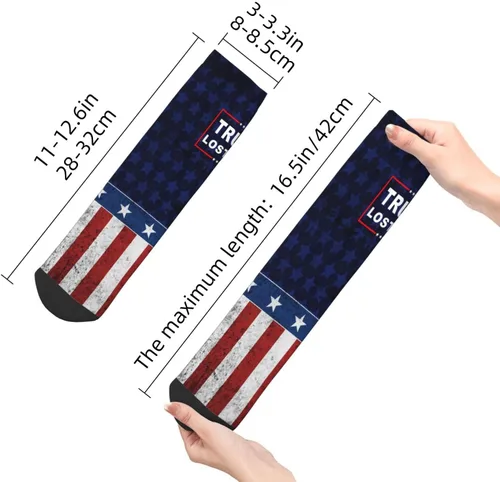 Vista 4 de Donald Trump Lost Lol Ankle Socks Winter Low Cut Sports Warm Comfort Breathable Casual Socks For Mens And Womens -6