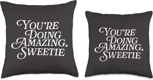 Vista 3 de You're Doing Amazing Sweetie Meme Funny Saying Mom You're Doing Amazing Sweetie Pop Culture - Cojín para ventilador de TV (16.0 x 16.0 in)