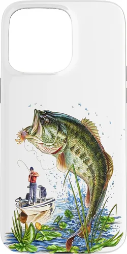 Vista 31 de Fishing Graphic Large Mouth Bass Fish - Fisherman Case for iPhone 17