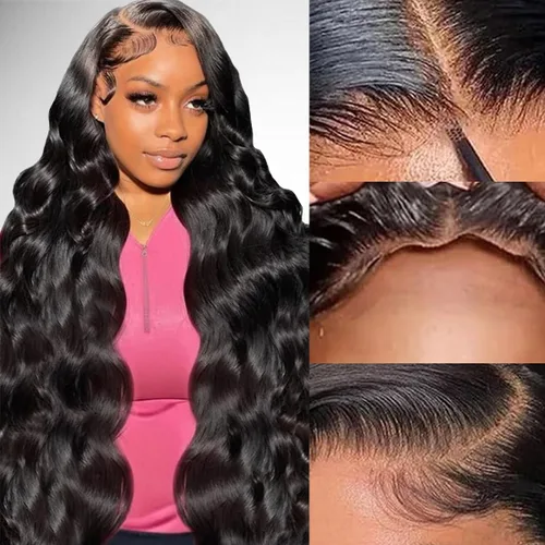 Vista 11 de Pelucas de cabello humano con cierre de encaje HD de 16 pulgadas, 5 x 5, pelucas de cabello humano sin pegamento listas para usar, pelucas