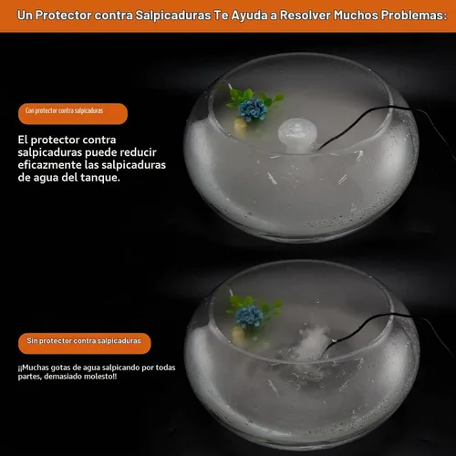 Vista 3 de AGPtek® Mini máquina humidificadora de aluminio para fuente de agua y estanque.