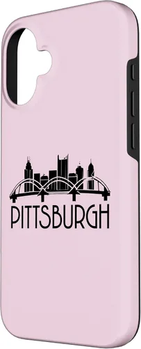 Vista 2 de iPhone 16 Pittsburgh Skyline 412 Steel City Case