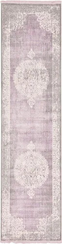 Vista 34 de Unique Loom Nueva Colección Clásica - Alfombra Olwen (2 pies 7 pulgadas x 10 pies, Azul Claro/ Marfil)