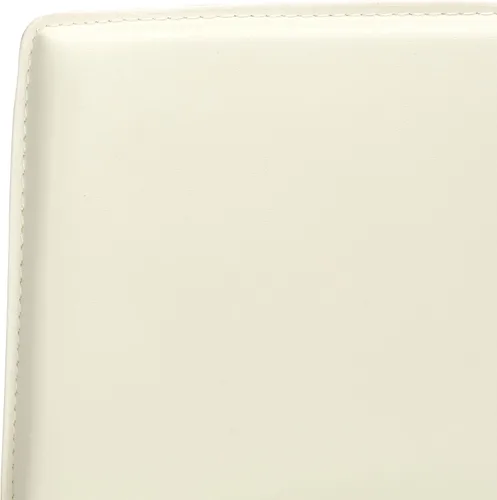 Vista 4 de Safavieh Home Collection Jason Taburete de cuero blanco de 24 pulgadas