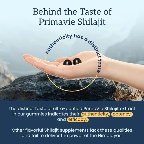 Vista 7 de Organifi Shilajit - Gomitas Shilajit del Himalaya para hombres y mujeres con PrimaVie Shilajit, más de 40 minerales traza y más, equilibrador