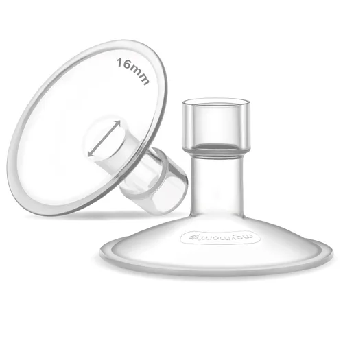 Vista 18 de Maymom MyFit Crater Series - Protector de pecho pequeño de 0.394 in con diseño de dos piezas compatible con piezas de bomba Medela; reemplazo