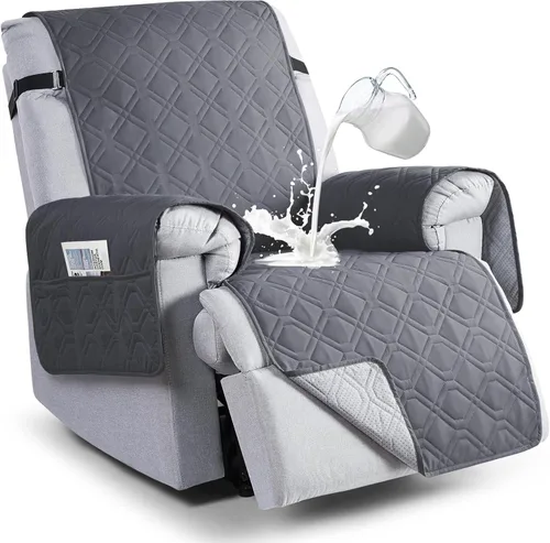 Vista 26 de VANSOFY Fundas 100% impermeables para sillas reclinables, funda antideslizante para silla reclinable para perros, protector de muebles, funda