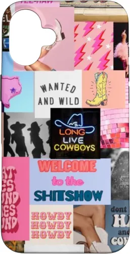 Vista 23 de Pink Western Indie Cowgirl Aesthetic Yeehaw Howdy Country - Carcasa para iPhone 17