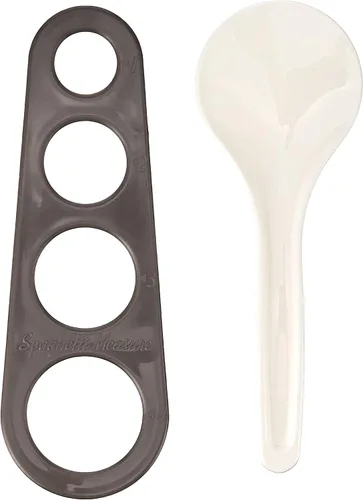 Vista 5 de Prep Solutions de Progressive - Arrocera microondable de arroz y pasta, juego de 17 piezas incluye cucharas medidoras y tazas, pala de arroz