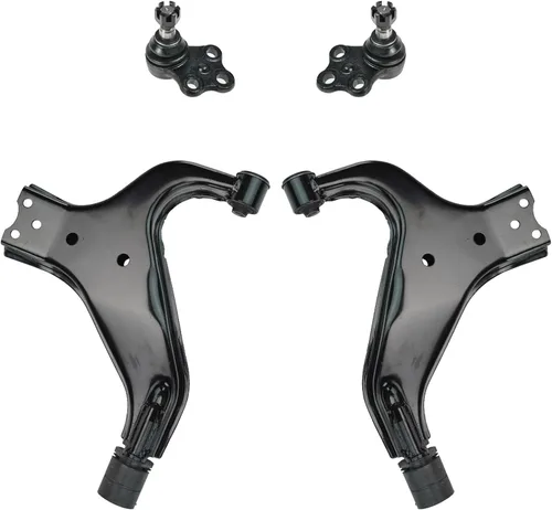 Vista 23 de TRQ Brazo de control superior e inferior del lado del conductor y del pasajero con juego de rótulas compatible con Chevrolet GMC 89-02