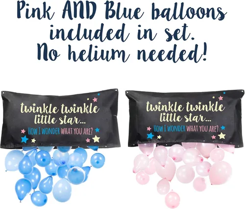 Vista 2 de Bolsa de caída de globos para revelación de género Twinkle, Twinkle Little Star