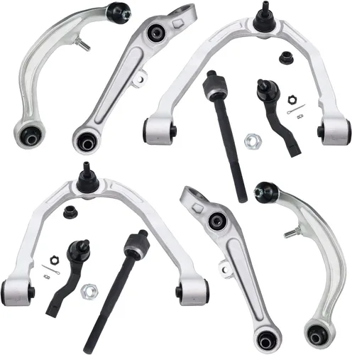 Vista 65 de Detroit Axle - Kit de suspensión delantera de 10 piezas para Jeep 2002-2004