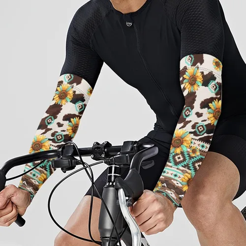 Vista 64 de CLOHOMIN Mangas para brazos, protección solar, mangas de compresión, cubierta de tatuaje para mujeres y hombres, manga deportiva atlética refrescante