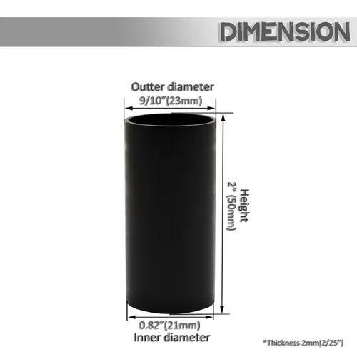 Vista 2 de GooChan Fundas de vela de plástico negro de 2, 3, 4, 6, 7 pulgadas, fundas para enchufes de araña, juego de 12 cubiertas para enchufes de base