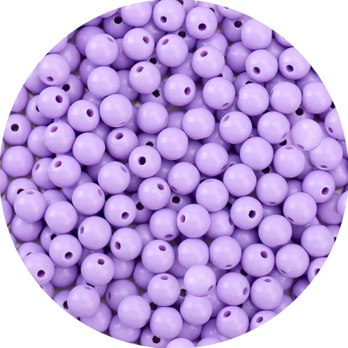 Vista 22 de BONNY BOXX 2000 piezas 4 mm cuentas redondas de acrílico de zafiro suave, bolas de plástico de chicle de burbujas, cuentas gruesas de bolas