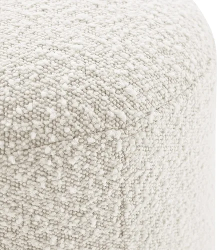 Vista 3 de Poly & BARK Otomana Basilea en Crema White Boucle