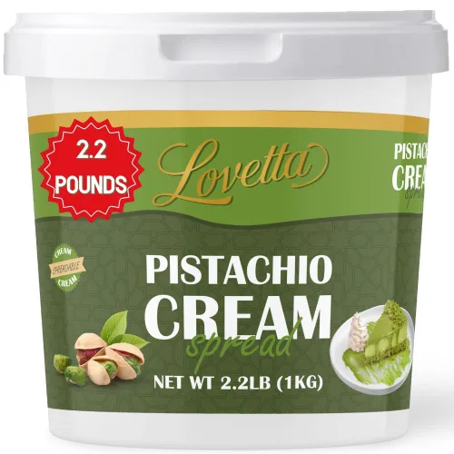 Vista 2 de Lovetta Mantequilla de Pistacho Dulce a Granel 10.6oz (300g) Frasco – Barra de Chocolate Dubai, Mantequilla de Pistacho Rica y Cremosa, Untable