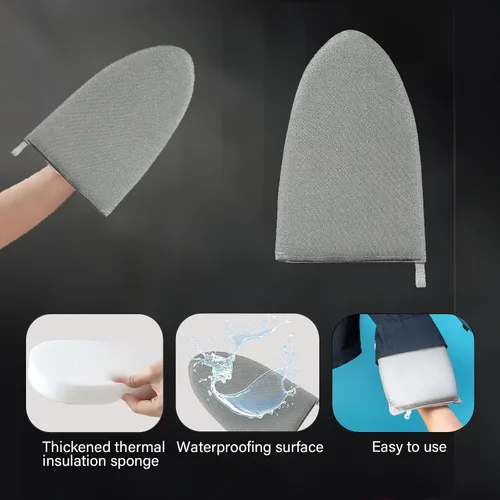 Vista 2 de Vaporizador portátil de viaje y juego de tabla de vapor plegable, tabla de hierro resistente al calor para vapor de ropa de alta presión, removedor