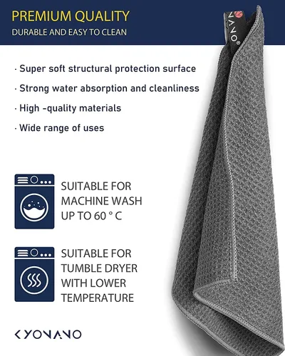 Vista 7 de KYONANO Espresso Accessories – Paquete de 4 toallas barista – Toalla de microfibra Barista (12 x 12 pulgadas) – Toallas de café para barra de café