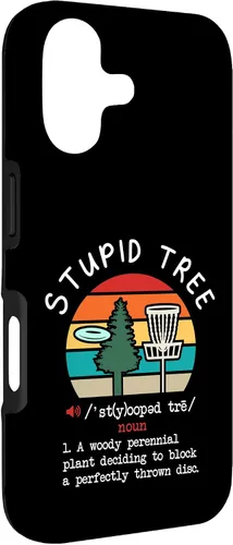 Vista 3 de Disc Golf Stupid Tree Funny Disc Golfing Lover Player Gift Case for iPhone 17